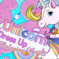 Unicorn Dress Up Coloring Book
