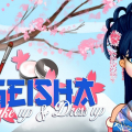 Geisha make up and dress up