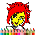 BTS Cute Girl Coloring