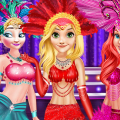 Princess as Los Vegas Showgirls