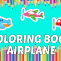 Coloring Book Airplane kids Education