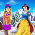 Rapunzel And Snow White Winter Dress Up